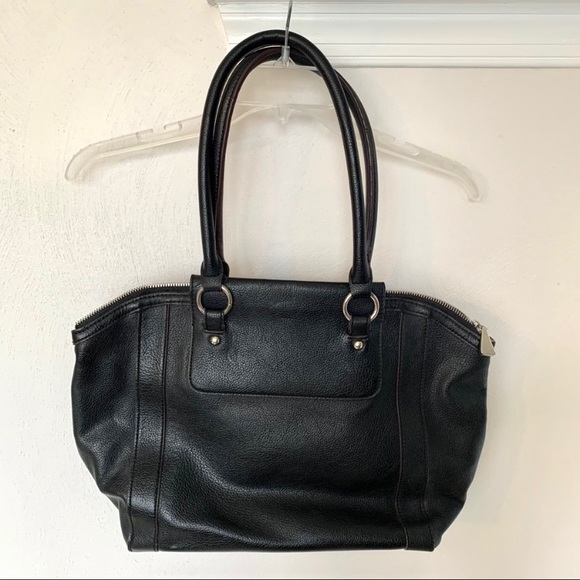 Liz Claiborne Bags Liz Claiborne Black Shoulder Purse Zip Top Close